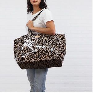 Consuela Blue Cheetah Jumbo bag